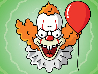 Krusty meets Pennywise mash-up