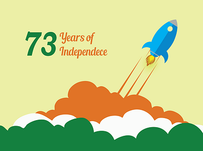 Happy Independence Day art artist color design drawings dribbble flat graphic graphic design illustration illustrator independence day india vector web