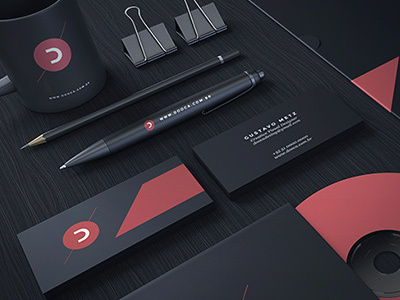 Black Stationery / Branding Mock-Up