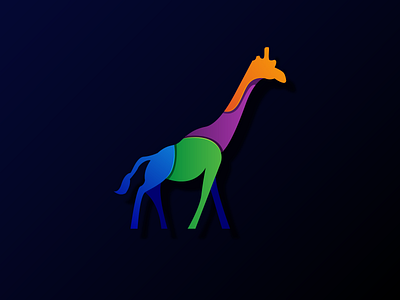 Colorful Giraffe Design