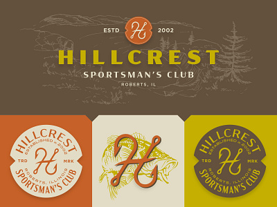 Hillcrest design logo typo typography vector
