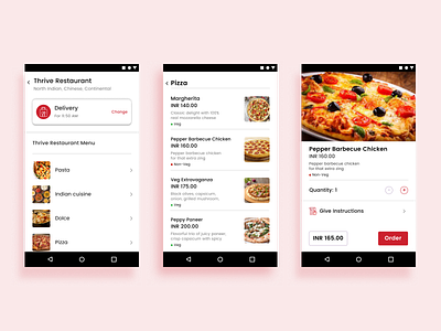 Online Pizza Delivery at your door step android app design app design figma flaticon flaticons food app food delivery food plateform pizza interface design uidesign uiux