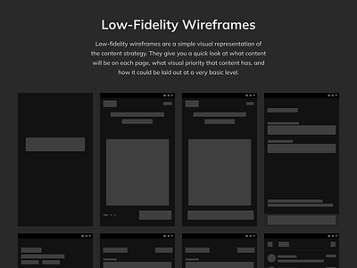 Low- Fidelity Wireframe