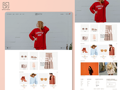 Selfie - Fashion Website Concept branding clothes design fashion graphic design