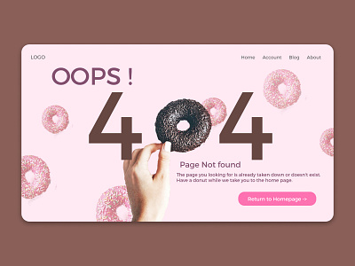 404 Not Found Page - Daily UI