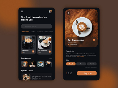 Coffee App Design