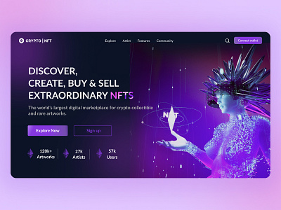 NFT Marketplace Website Design