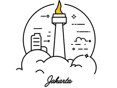 Jakarta - The National Monument design icon jakarta landmark monas monument tower
