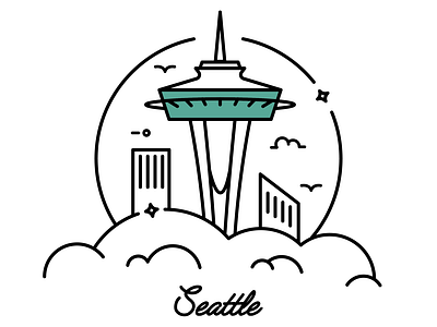 Seattle - Space Needle design icon landmark needle observation observation tower seattle space space needle tower washington