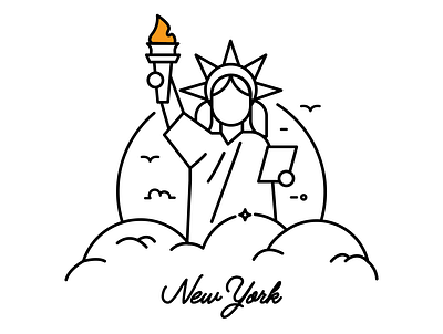 New York - Statue of Liberty design icon landmark liberty new york statue statue of liberty
