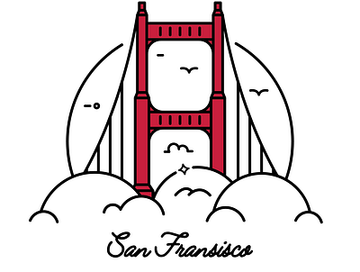 San Fransisco - Golden Gate Bridge bridge design golden gate golden gate bridge icon san fransisco sf