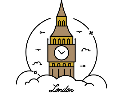 London - Big Ben big ben branding british clock clock tower design england great bell icon landmark london tall tower