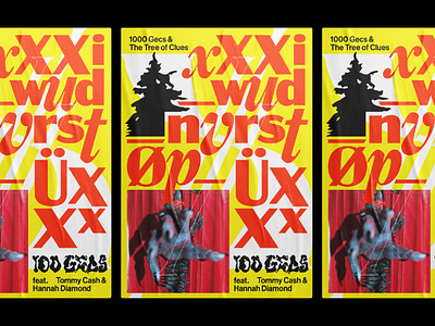 xXXi_wud_nvrstøp_ÜXXx 100 gecs 1000 gecs graphic design type typography