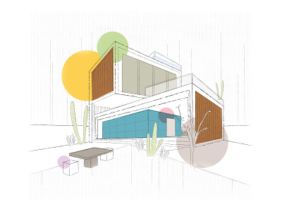 Container House Design Illustration adobe illustrator architecture container containerhouse design graphic design illustration vector