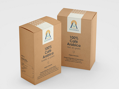 Masama Coffee - FInal logo - Packaging mock up