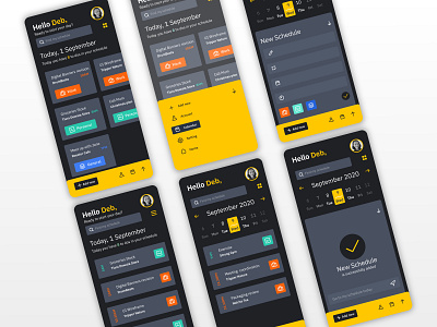 Smart To Do Mobile App app applicaiton minimalist mobile ui mobileapp mobileappdesign schedule app todo app ui uidesign uidesigner uiux userinterfacedesign