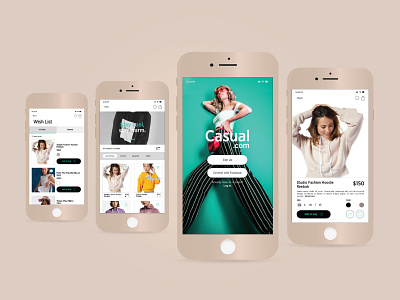 Casual.com app app design fashion app mobileapp mobileui sketch sketchapp ui uidesign userinterface