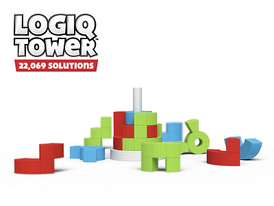 Logiq Tower™ brainteaser build concentration game logic logiq pentomino play puzzle tower toy wood