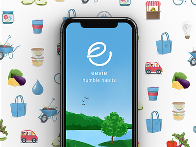 Eevie App Illusstrations app design illustration illustrator