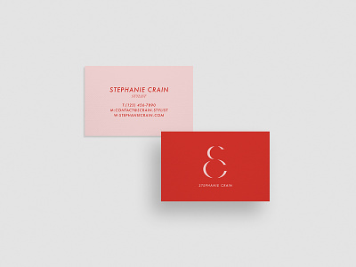 Stephanie Crain businesscard corporate design logodesign