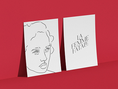La Femme Fatale illustration print design