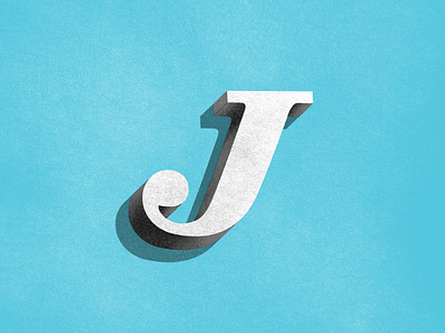 J 3D 3d 3d type lettering type typography