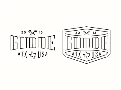 Gudde Co. logo concepts