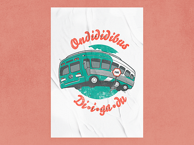 Shutdown Bus bus design flat graphic design icon illustration minimal poster vector