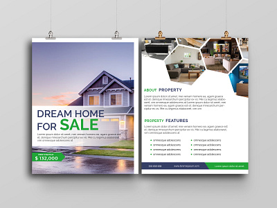 Real Estate Leaflet Design branding houses illustration leaflet realestate sale typography