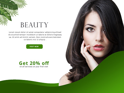 Beauty Banner Design banner beauty beauty salon branding design illustration photoshop typography