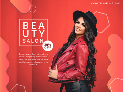 Beauty Salon Banner Design banner beauty branding design photoshop salon typography