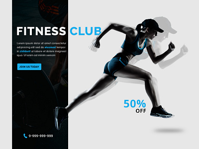 Fitness Club Banner Design