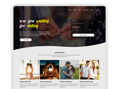 Dating Website Design