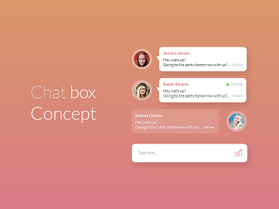 Chat box concept chat box desing