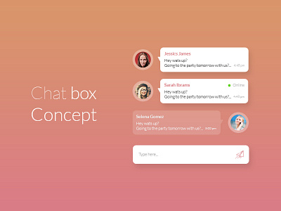 Chat box concept