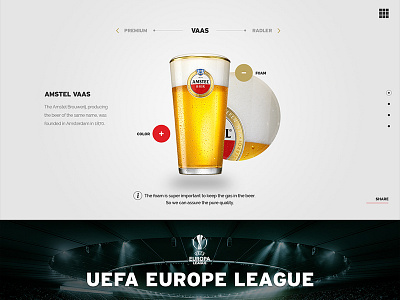 Amstel Website amstel beer design product web