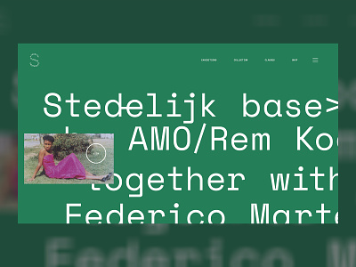 Stedelijk style design typography ui web website