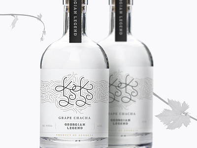 ChaCha alcohol branding georgian grape graphicdesign legend line lineart linework packaging packaging design soft