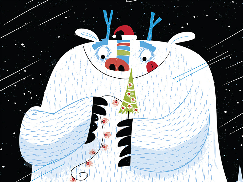 Christmas Monster christmas tree decorations winter holidays monster yeti christmas