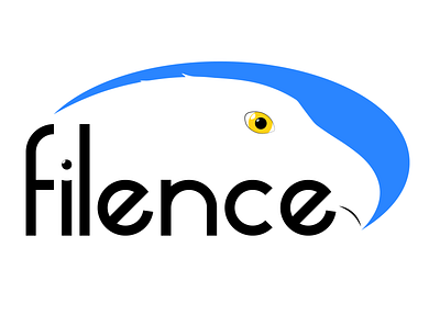 Filence Logo branding design flat illustration logo typography vector