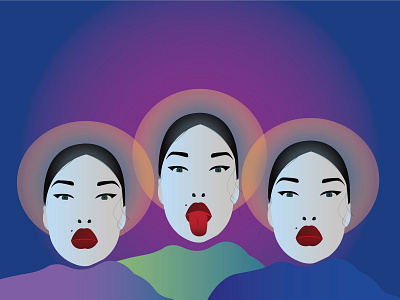 :-P asian asiangirl colors girl girlillustration illustration portrait vector