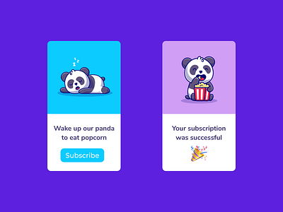 Subscribe 026 challenge daily 100 challenge daily ui dailyui dailyuichallenge design panda subscribe web design website design