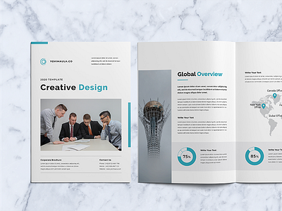 Business Brochure Vol. 1 agency annual report book branding brochure brochure layout business clean company profile corporate identity indesign infographic print template project promotion proposal report review