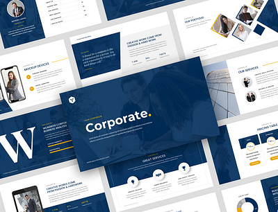 Corporate Business Multipurpose Presentation Template advertising agency annual report banking blue company profile corporate courses creative digital marketing ecommerce finance multipurpose personal branding pitchdeck pricing table project startup swot