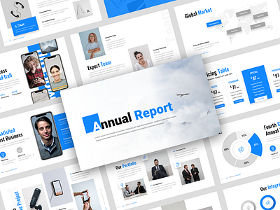 Annual Report Presentation Template agency annual report brand identity branding business company profile corporate creative ecommerce finance personal branding planning portfolio project proposal social media startup swot technology trendy