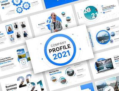 Company Profile 2021 Presentation Template 2021 advertising agency annual report branding business company profile consulting corporate ecommerce personal branding product promotion project proposal social media startup swot table technology trendy
