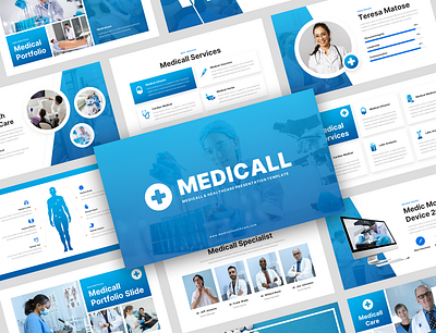 Medicall - Medical & Health Presentation Template branding check up clinic company profile coronavirus dental doctor healthcare hospital lab laboratory medical medicare pharmacy polyclinic specialist theraphy treatment vaccine virus