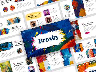 Brushy – Brush Creative Art Presentation Template