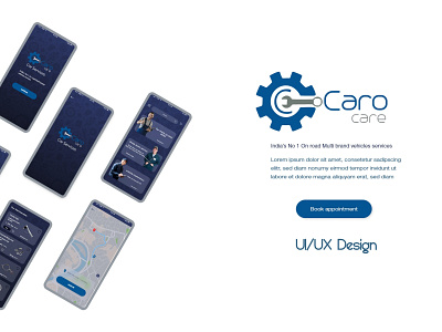 caro care app design ui