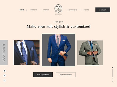 customized tailoring apperal clothing customized customized suits design fashion mens fashion tailoring ui ux web